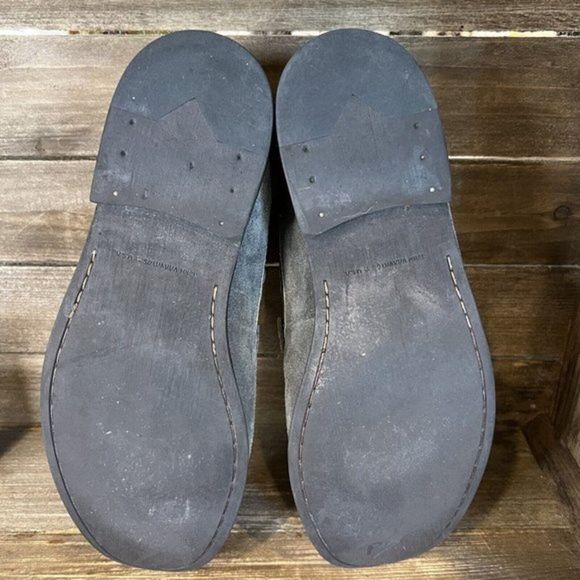 Mens John Vavartos Gray Suede Leather Slip On‎ Loafers Shoes Size 9 M GUC main image 6